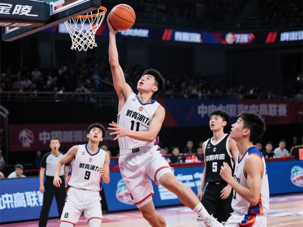 [流言板]耐高北区决赛：李俊贤霸气补篮得手，清华附中优势扩大至41分